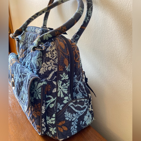 VERA BRADLEY Bowler Bag in Java Floral (Retired Pattern) - Shoulder Purse - Picture 7 of 14